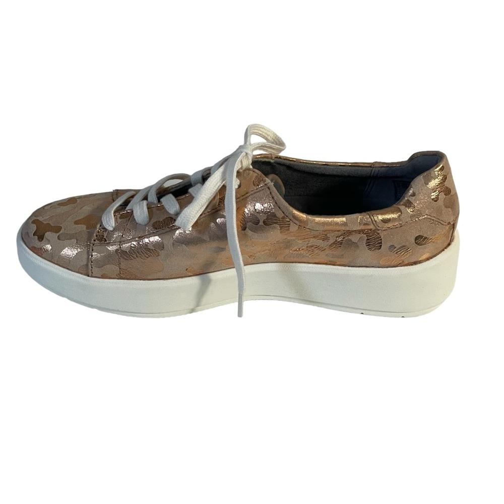 Collection By Clarks Ultimate Cushion Comfort Bronze Foil Camo Lace Up Shoe 6.5M - Picture 4 of 11